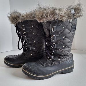 Sorel Tofino Black Winter Boots Size 8